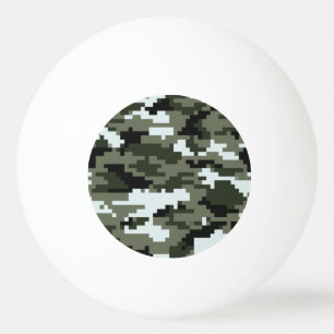 8-bits Pixel Digital Urban Camouflage / Camo Pingpongballen