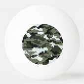 8-bits Pixel Digital Urban Camouflage / Camo Pingpongballen (Achterkant)