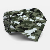 8-bits Pixel Digital Urban Camouflage / Camo Stropdas (Opgerold)