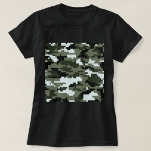 8-bits Pixel Digital Urban Camouflage / Camo T-shirt