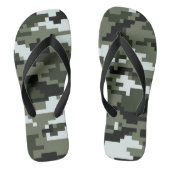 8-bits Pixel Digital Urban Camouflage / Camo Teenslippers (Voetbed)