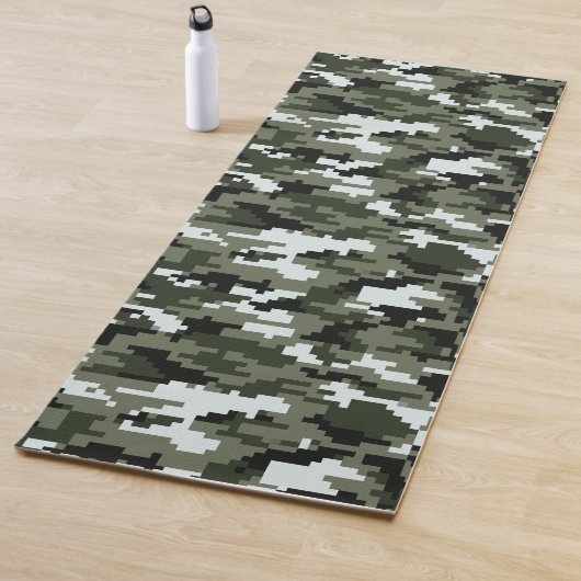 8-bits Pixel Digital Urban Camouflage / Camo Yogamat (In situ)
