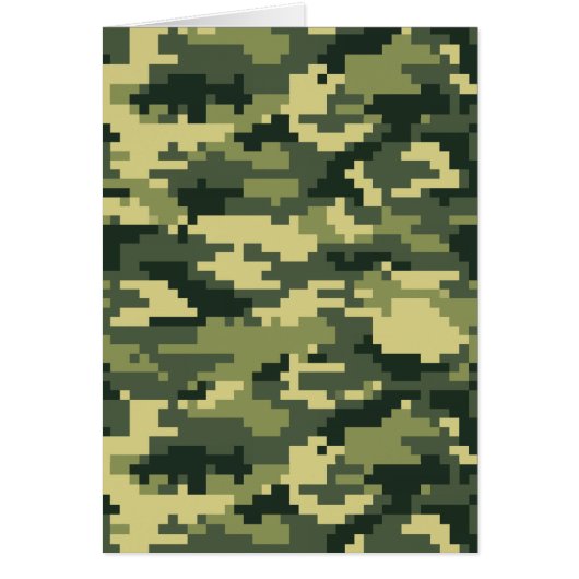 8-bits Pixel Digital Woodland Camouflage / Camo (Voorkant)