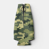 8-bits Pixel Digital Woodland Camouflage / Camo Flesjeskoeler (Achterkant)