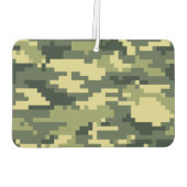 8-bits Pixel Digital Woodland Camouflage / Camo Luchtverfrisser (Achterkant)