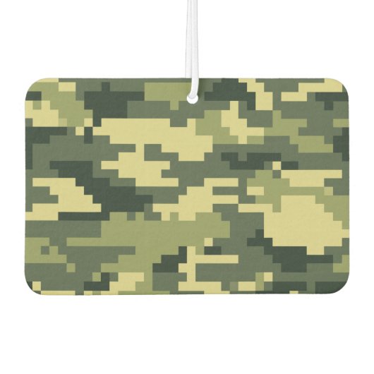 8-bits Pixel Digital Woodland Camouflage / Camo Luchtverfrisser (Voorkant)