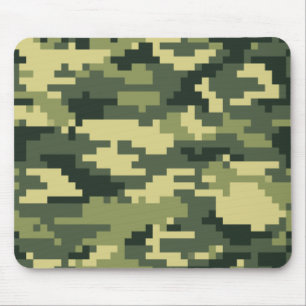 8-bits Pixel Digital Woodland Camouflage / Camo Muismat