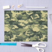 8-bits Pixel Digital Woodland Camouflage / Camo Tissuepapier (Craft)