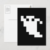 8-bits Pixel Ghost Briefkaart (Voorkant / Achterkant)