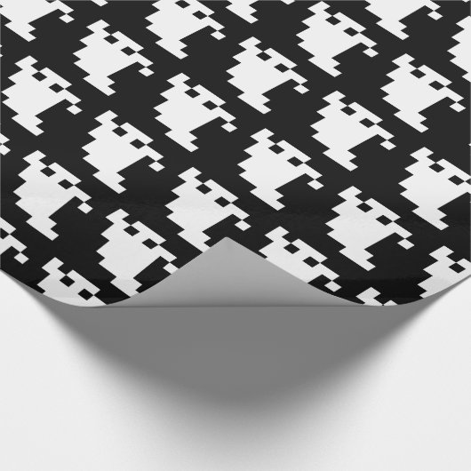 8-bits Pixel Ghost Cadeaupapier (Hoek)