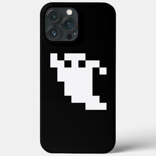 8-bits Pixel Ghost Case-Mate iPhone Case (Achterkant)