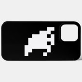 8-bits Pixel Ghost Case-Mate iPhone Case (Achterkant (horizontaal))
