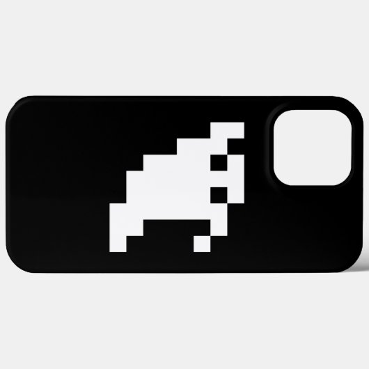8-bits Pixel Ghost Case-Mate iPhone Case (Achterkant (horizontaal))