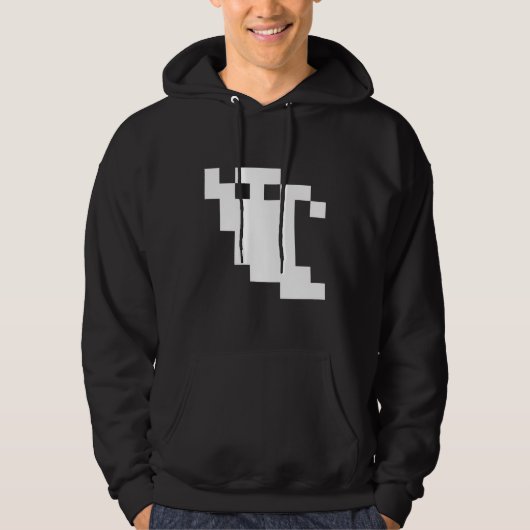 8-bits Pixel Ghost Hoodie (Voorkant)
