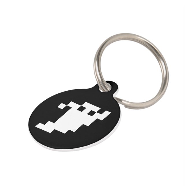 8-bits Pixel Ghost Huisdierpenning (Zijkant)