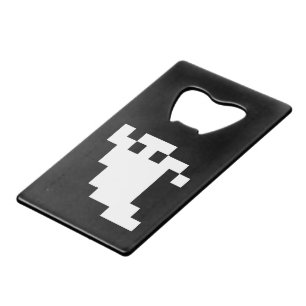 8-bits Pixel Ghost Kredietkaart Flessenopener