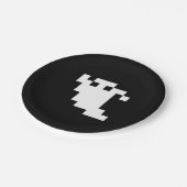 8-bits Pixel Ghost Papieren Bordje (Gekanteld)