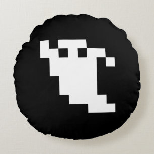 8-bits Pixel Ghost Rond Kussen
