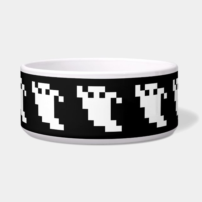 8-bits Pixel Ghost Voerbakje (Voorkant)