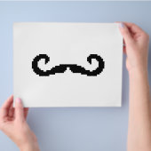 8-bits Pixel Handlebar Mustache Flyer (Hand)