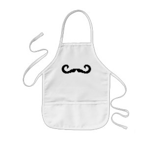 8-bits Pixel Handlebar Mustache Kinder Schort