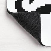 8-bits Pixel Handlebar Mustache Muismat (Hoek)