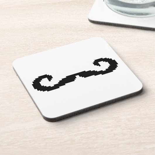 8-bits Pixel Handlebar Mustache Onderzetter (Linkerzijde)