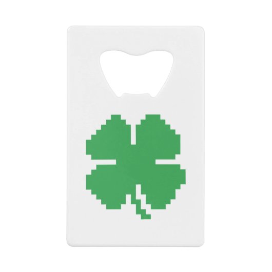 8 bits Pixel Lucky Four Leaf Clocher (Devant)