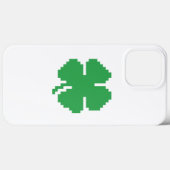 8-bits Pixel Lucky Four Leaf Clover Case-Mate iPhone Case (Achterkant (horizontaal))