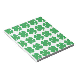 8-bits Pixel Lucky Four Leaf Clover Notitieblok