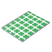 8-bits Pixel Lucky Four Leaf Clover Notitieboek (Linkerzijde)
