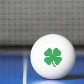 8-bits Pixel Lucky Four Leaf Clover Pingpongballen (Net)
