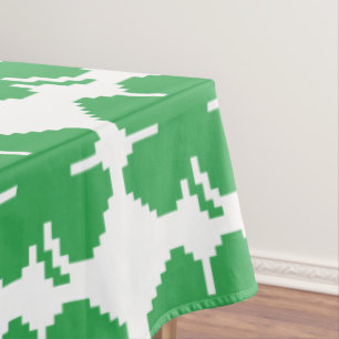 8-bits Pixel Lucky Four Leaf Clover Tafelkleed