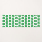 8-bits Pixel Lucky Four Leaf Clover Yogamat (Voorkant (horizontaal))