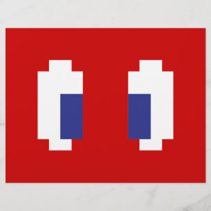 8-bits Pixel Manga Eyes Flyer