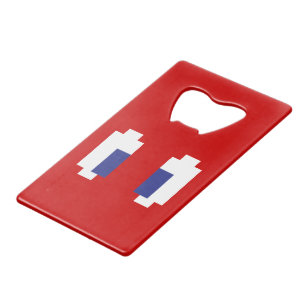 8-bits Pixel Manga Eyes Kredietkaart Flessenopener