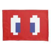 8-bits Pixel Manga Eyes Kussensloop (Voorkant-Links)