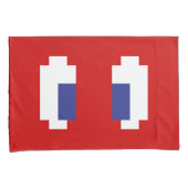 8-bits Pixel Manga Eyes Kussensloop (Voorkant-Rechts)