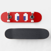 8-bits Pixel Manga Eyes Skateboard (Horizontaal)