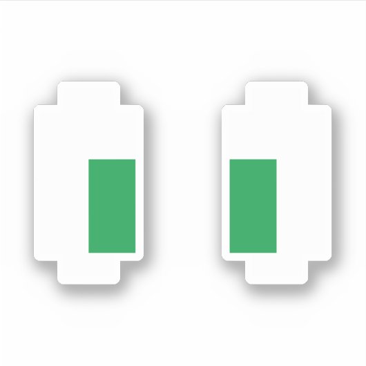 8-bits Pixel Manga Green Eyes Sticker (Voorkant)