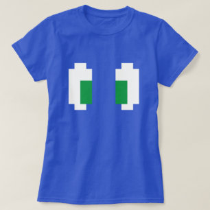 8-bits Pixel Manga Green Eyes T-shirt