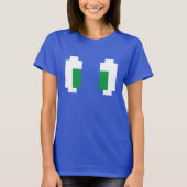 8-bits Pixel Manga Green Eyes T-shirt (Voorkant)