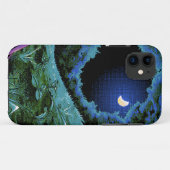 8-bits Pixel Moonlight Case-Mate iPhone Case (Achterkant (horizontaal))