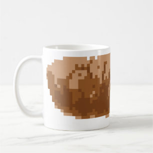 8-bits Pixel Poop Koffiemok