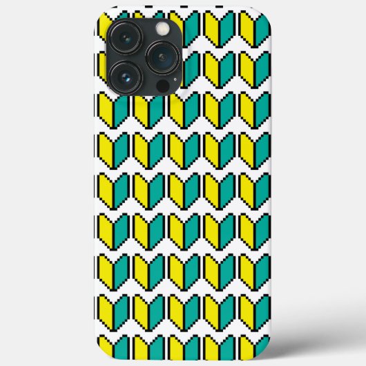 8-bits Pixel Wakaba/Shoshinsha Mark Case-Mate iPhone Case (Achterkant)