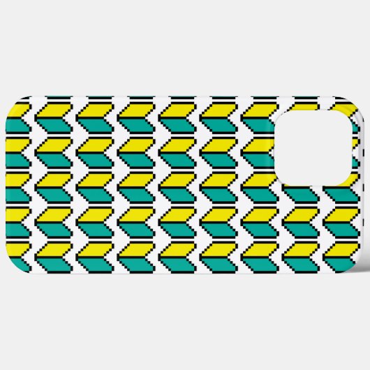 8-bits Pixel Wakaba/Shoshinsha Mark Case-Mate iPhone Case (Achterkant (horizontaal))