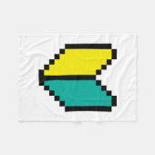 8-bits Pixel Wakaba/Shoshinsha Mark Fleece Deken (Voorkant (Horizontaal))