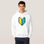 8-bits Pixel Wakaba/Shoshinsha Mark Hoodie (Voorkant volledig)