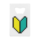 8-bits Pixel Wakaba/Shoshinsha Mark Kredietkaart Flessenopener (Achterkant)