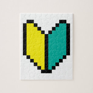 8-bits Pixel Wakaba/Shoshinsha Mark Legpuzzel